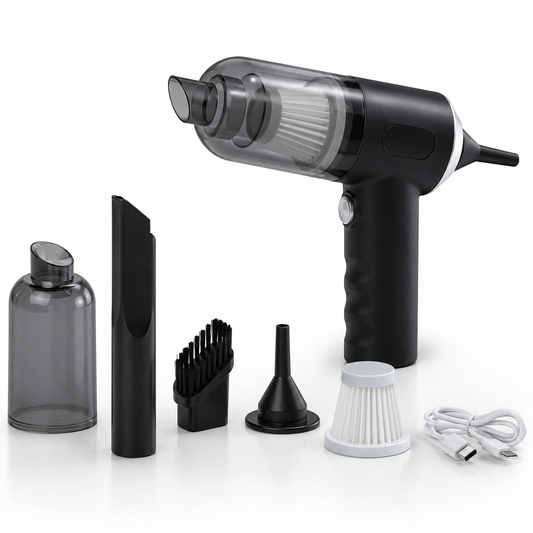 Cordless Handheld Vacuum Cleaner | Portable Mini Car & Home Vacuum | USB Rechargeable HEPA Filter | High Power Suction | 2-in-1 Vacuum & Blower