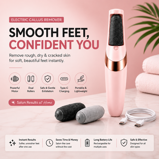 Flawless Pedi Electric Callus Remover – Smooth Heels in Minutes
